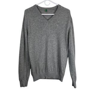 United Colors of Benetton men's v-neck wool pullover sweater